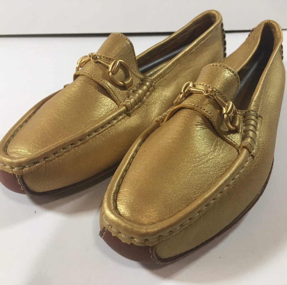 Gold Gucci Moccasins [SIZE 10]
